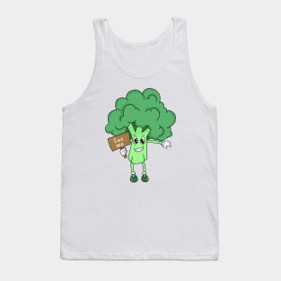 broccoli funny cute cartoon Tank Top